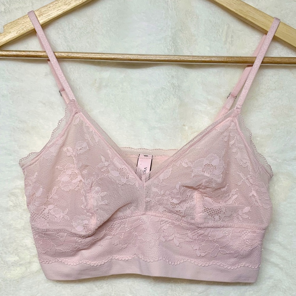 Victoria’s Secret Lounge Bralette - S Pink Lace